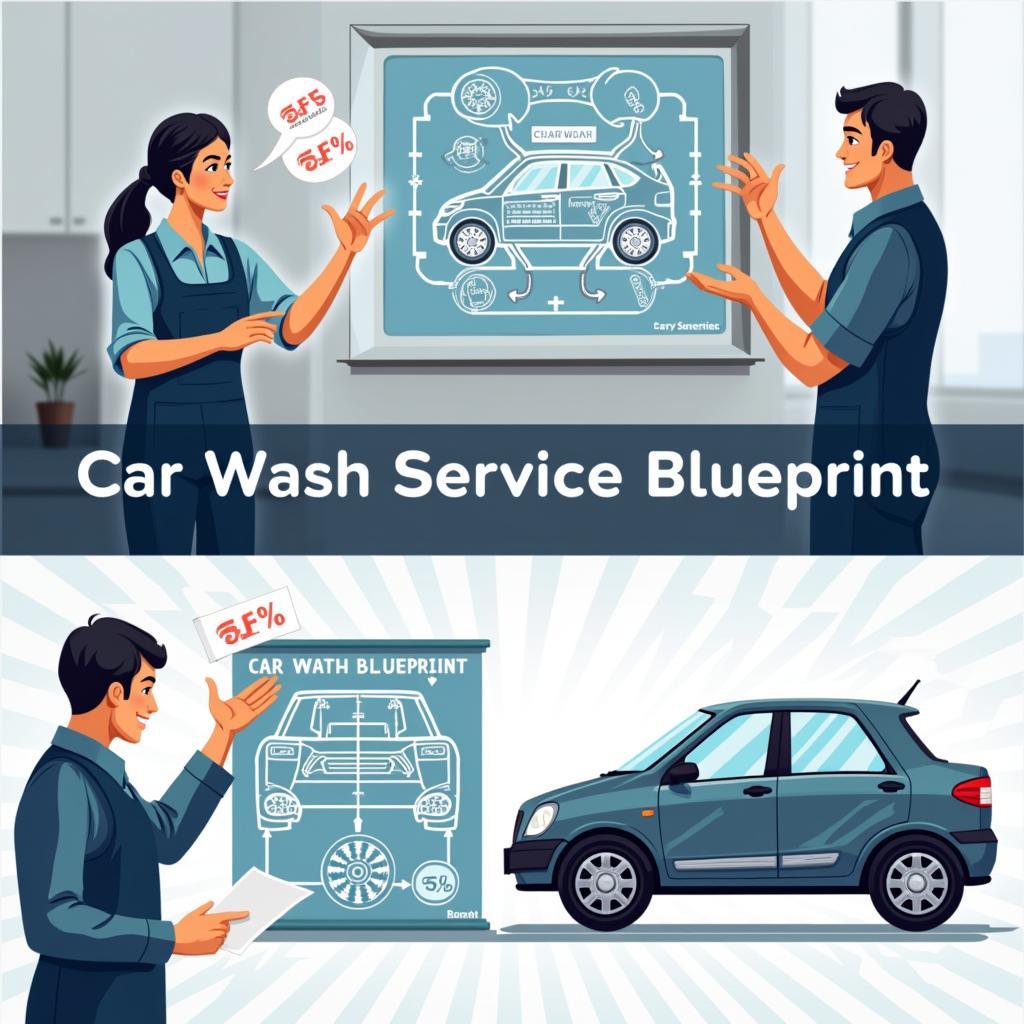 Implementation of a car wash service blueprint