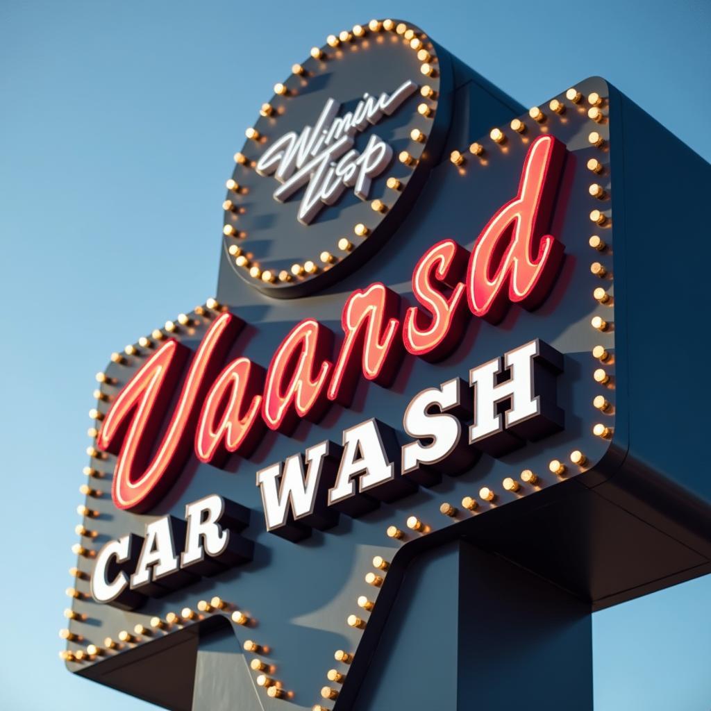 Modern Car Wash Signage