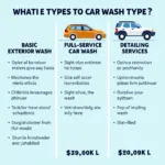 Comparison of Different Car Wash Types