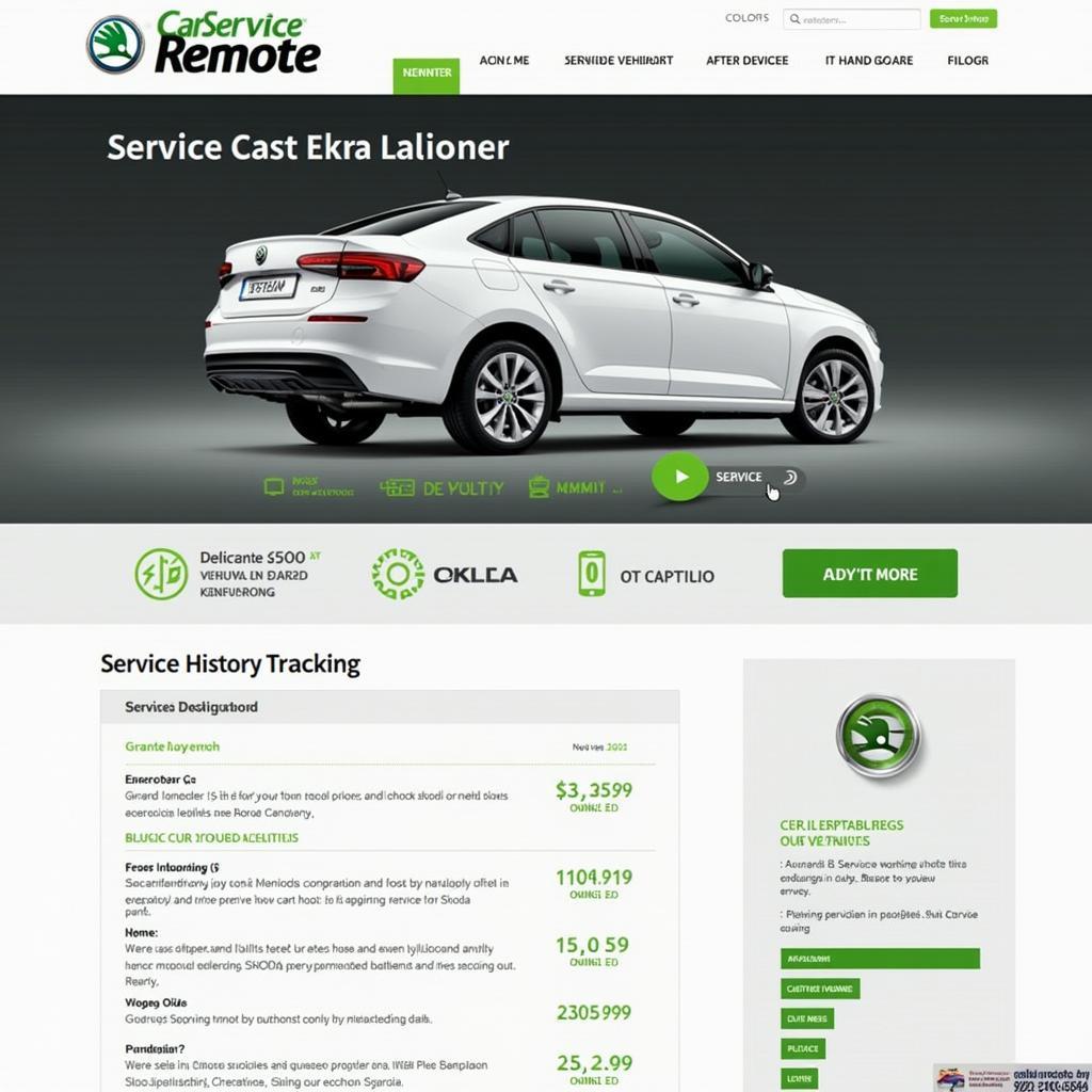 CarServiceRemote Website