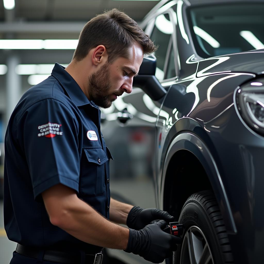 Century Car Service Seattle Technician at Work