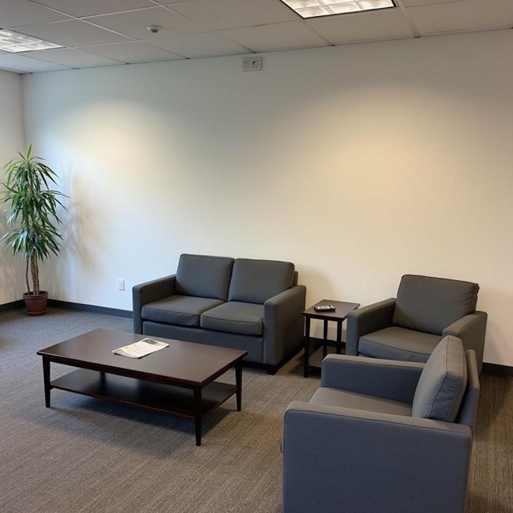 Comfortable waiting area at Century Car Service Seattle