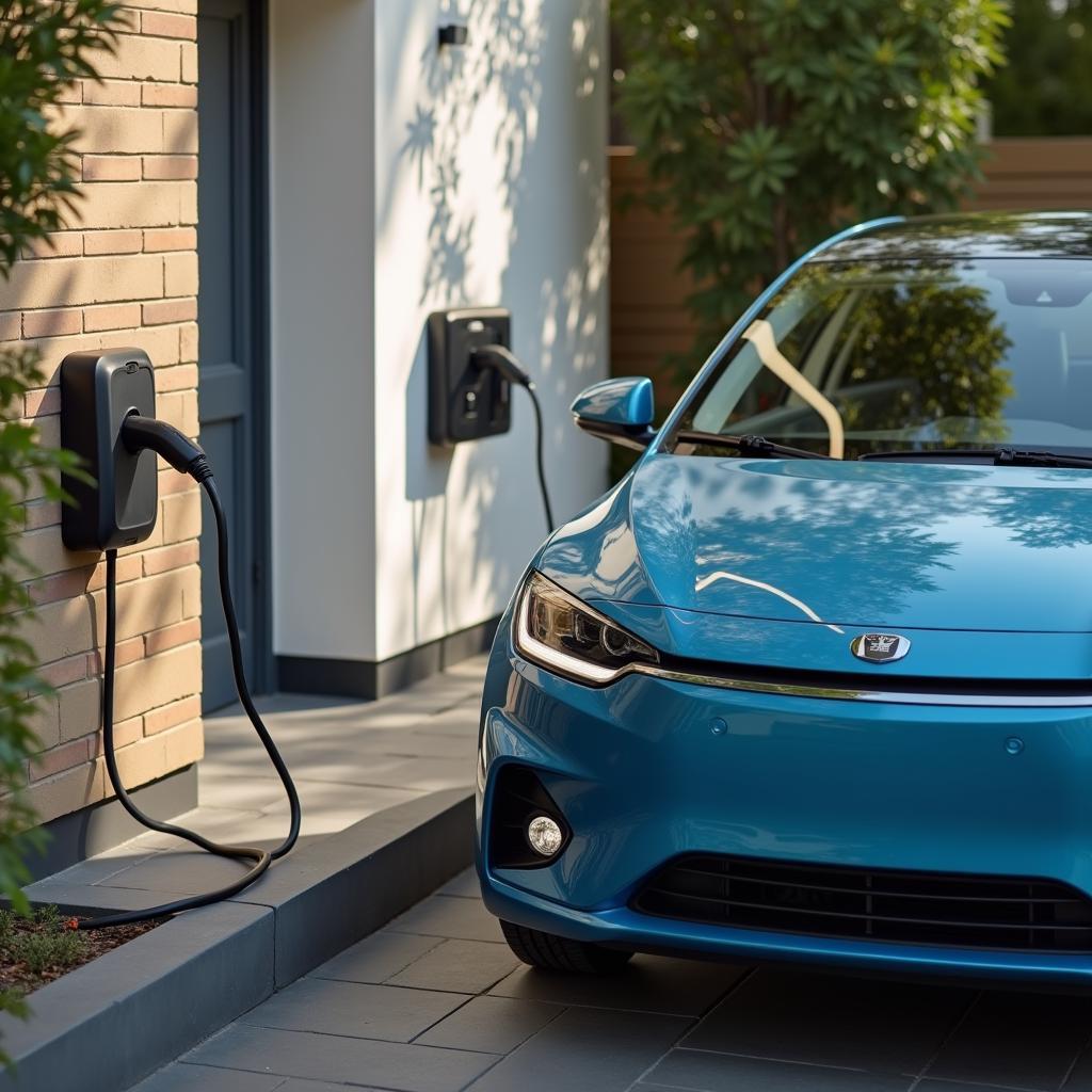 Charging Mahindra Electric Car at Home