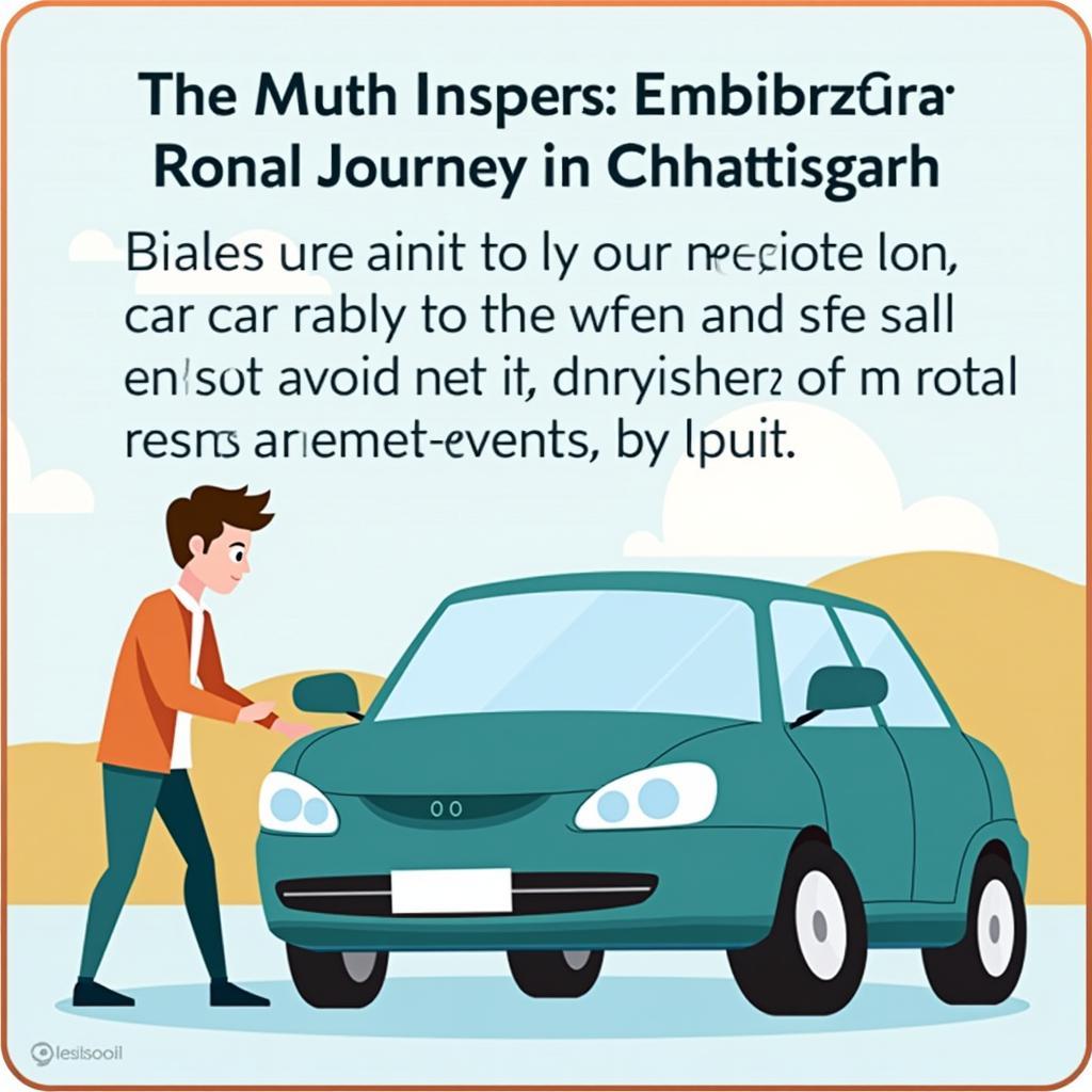 Inspecting a Rental Car Before Hitting the Road in Chhattisgarh