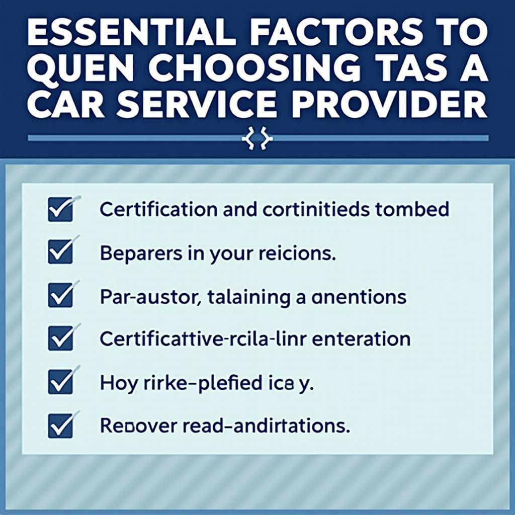 Tips for Choosing a Reliable Car Service