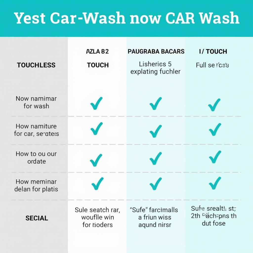 Different Car Wash Types