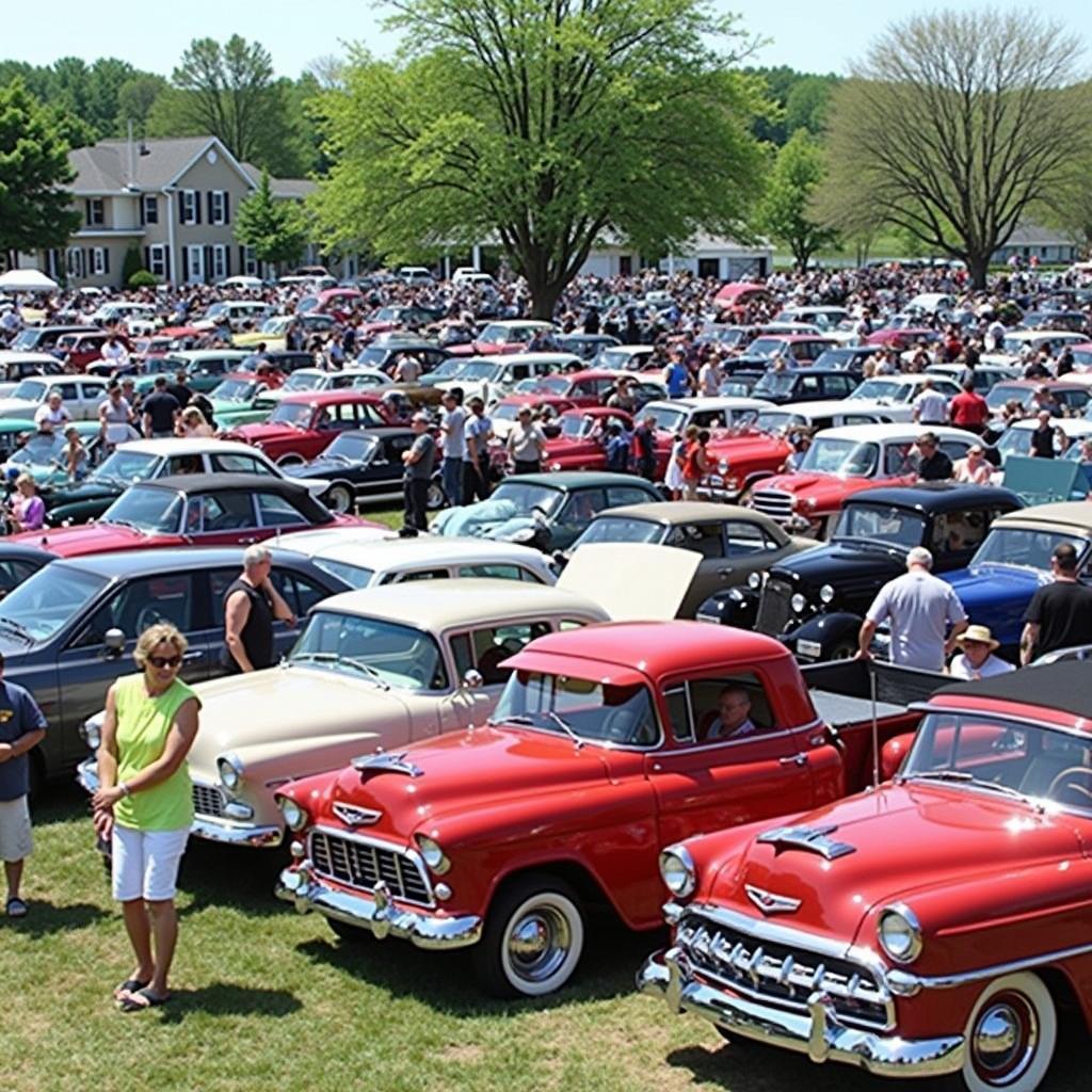 Classic car show in Branford, Connecticut