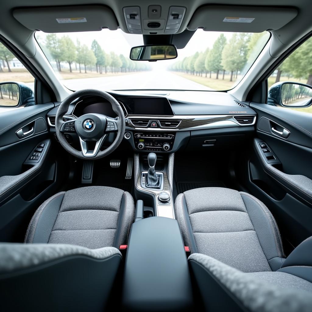 Spotless Car Interior After Shampoo Service