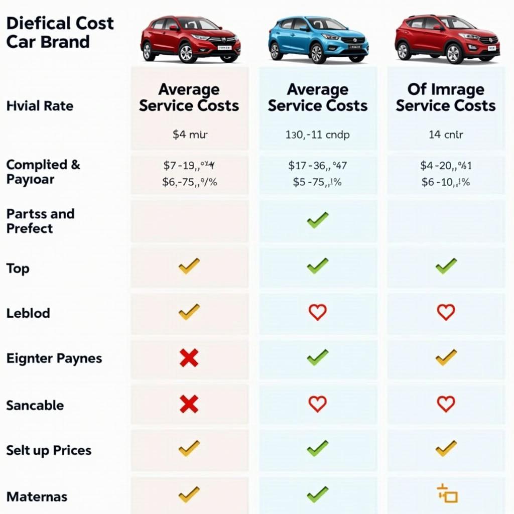 Comparing Car Service Costs