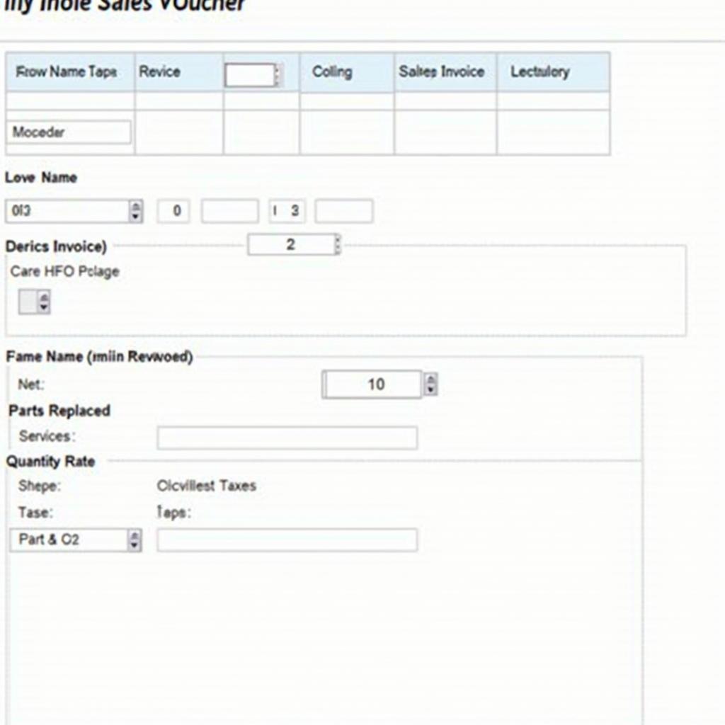 Creating a Car Service Invoice in Tally ERP 9