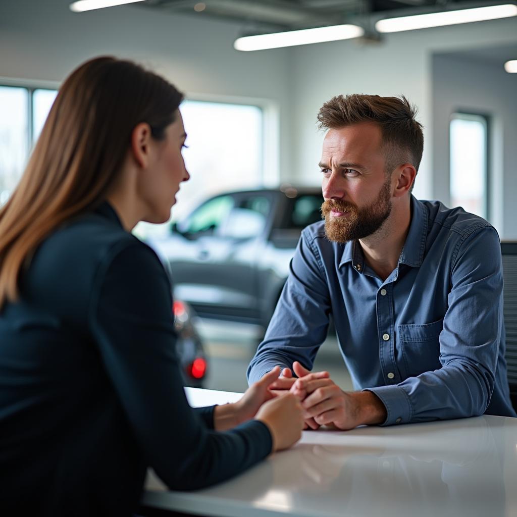 Customer Consulting with Service Advisor