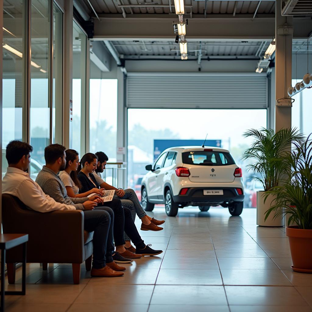 Customer Lounge at Maruti Suzuki Service Centre Jeedimetla