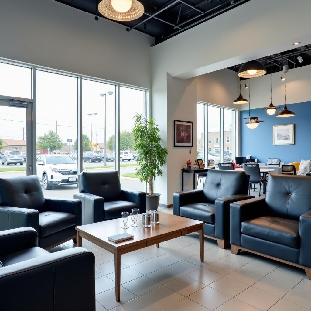 Customer Waiting Area in Honda Service Center