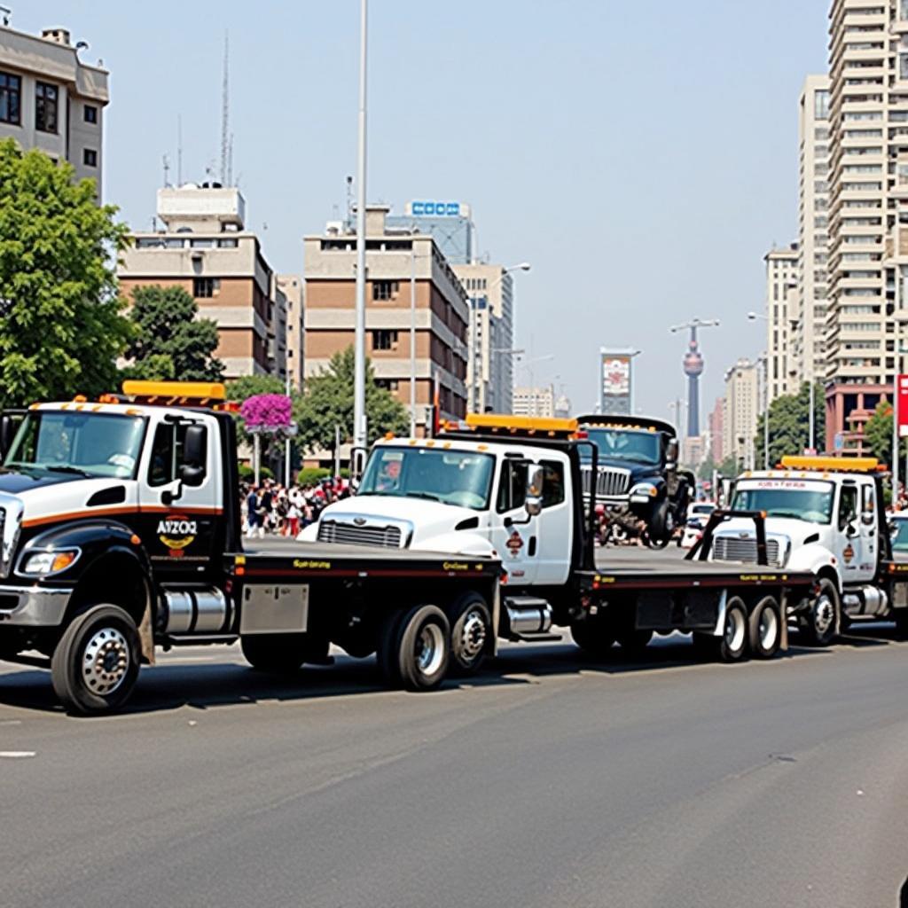 Different types of tow trucks in Agra