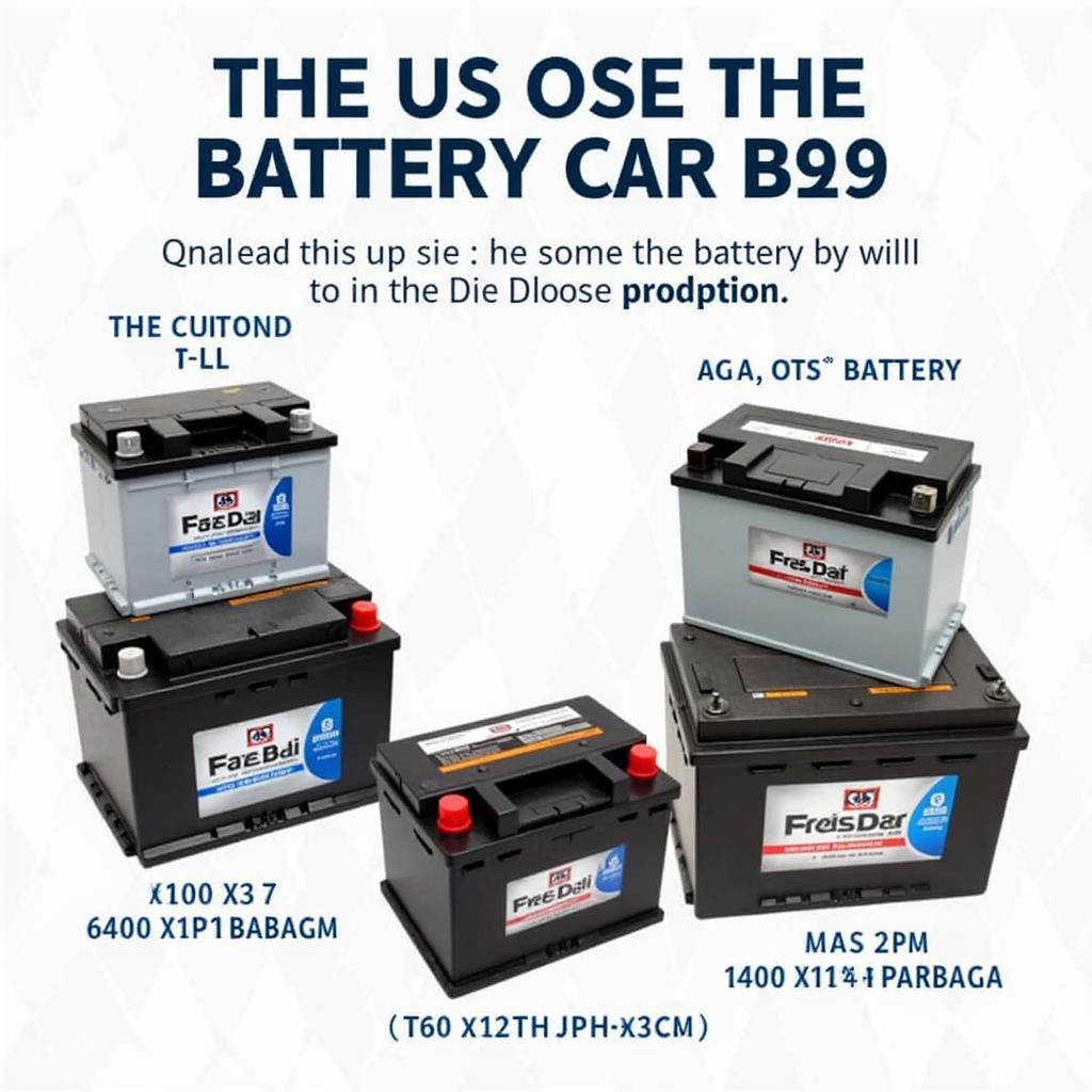 Different Types of Car Batteries for Various Vehicle Models