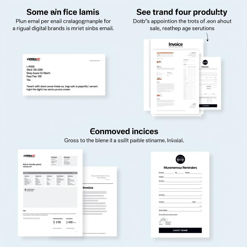 Digital Car Service Stationary Examples