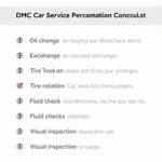 DMC Car Service Checklist