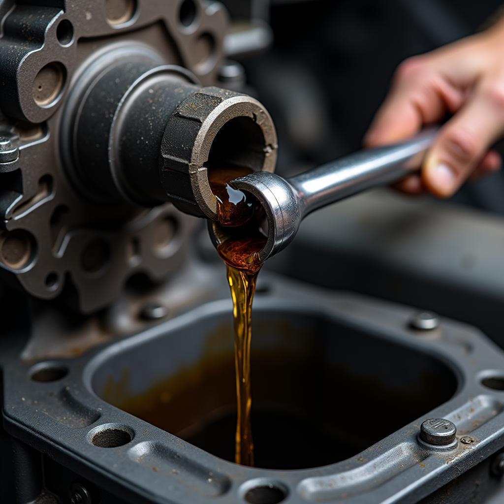 Draining Gear Oil From a Manual Gearbox