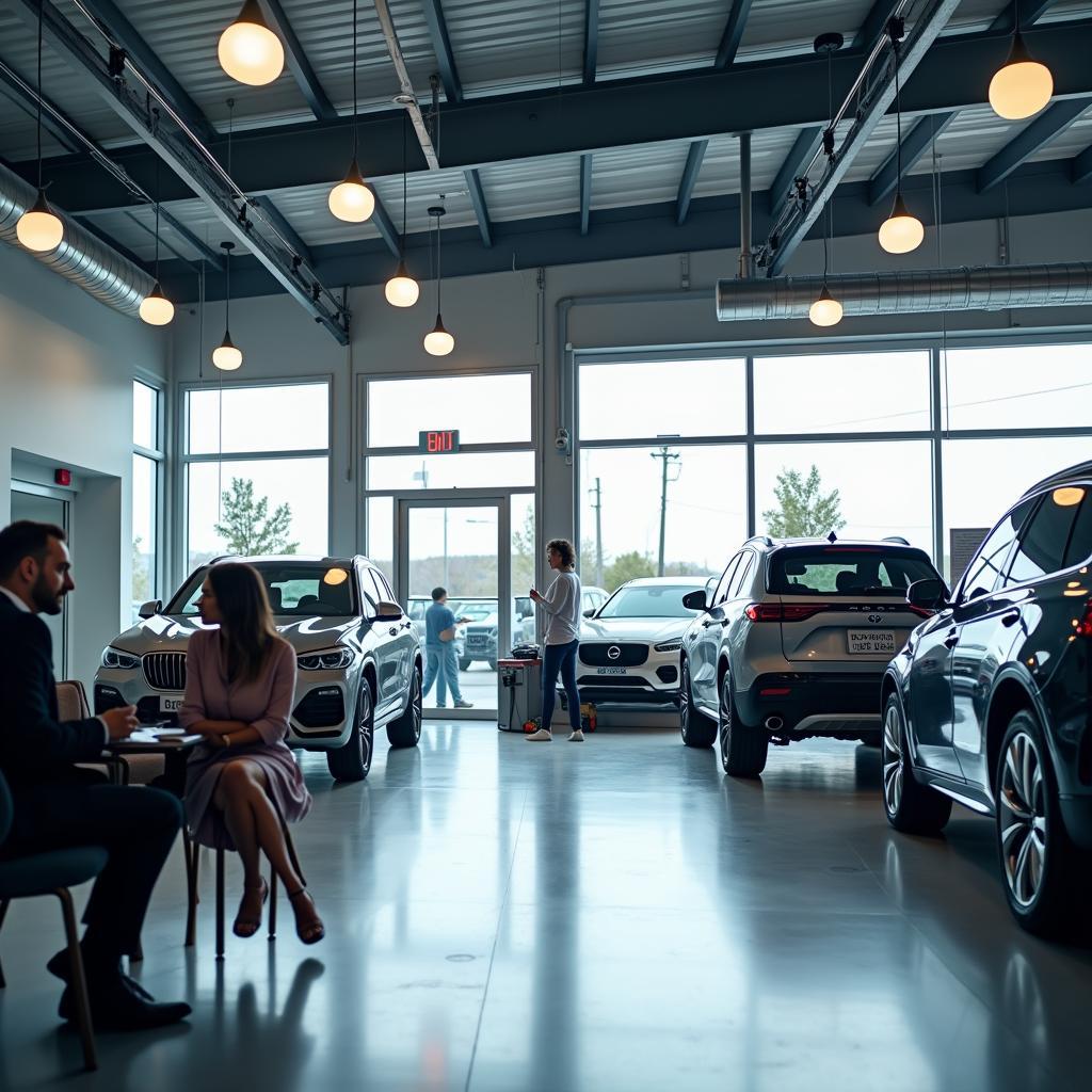 Modern Car Service Garage