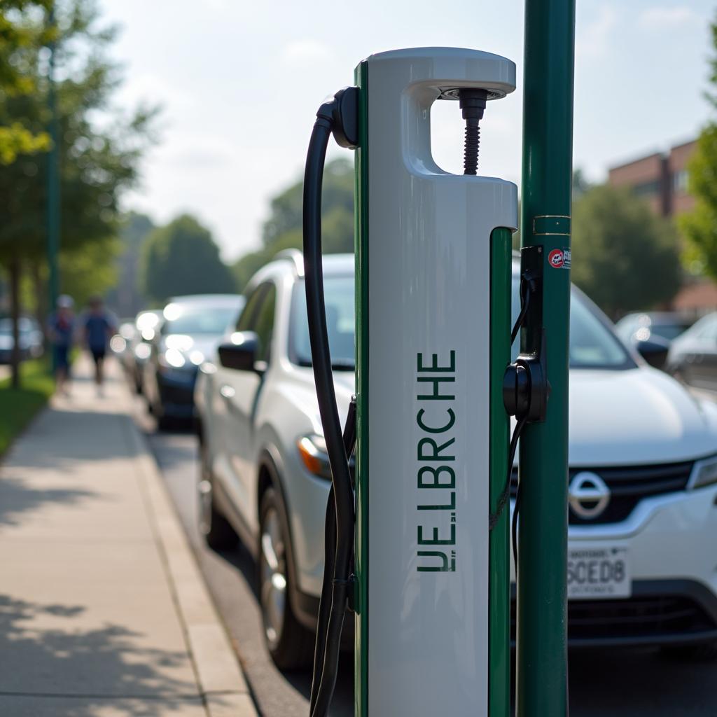 Electric car charging station in Salisbury