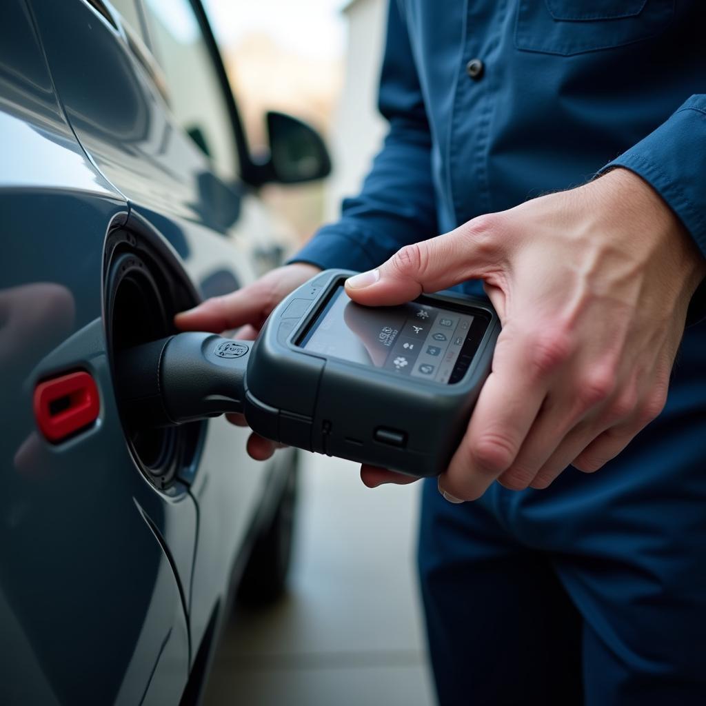 Electric car diagnostic check in Salisbury