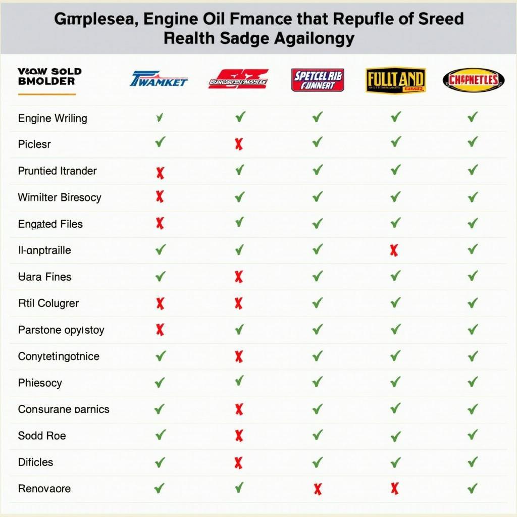 Comparing different engine oil additives