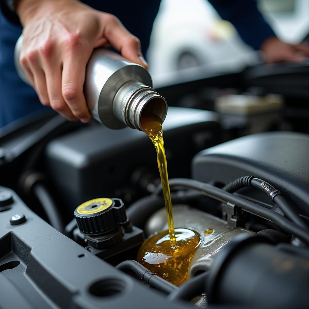 Car Engine Oil Change