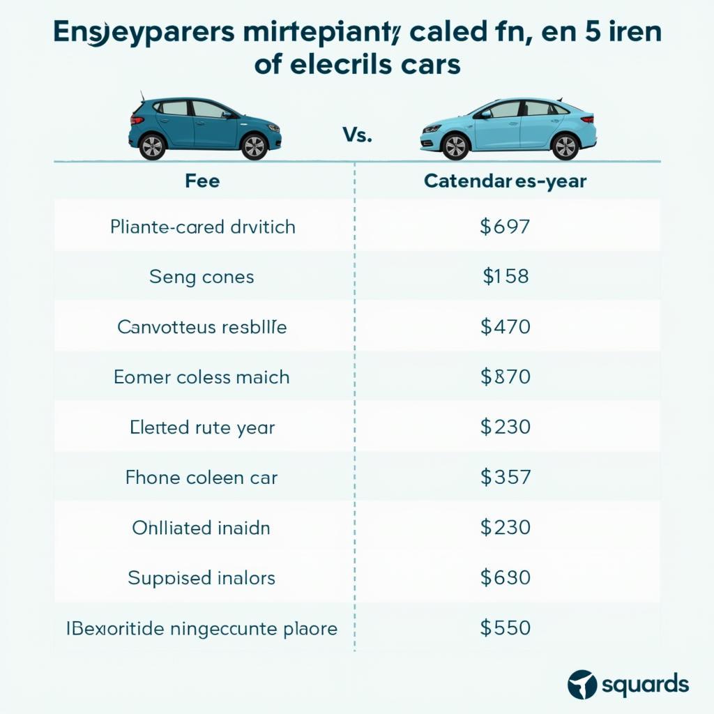 EV Service Cost Comparison