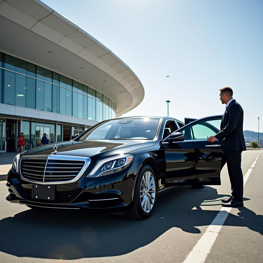 Luxury Town Car at SeaTac Airport