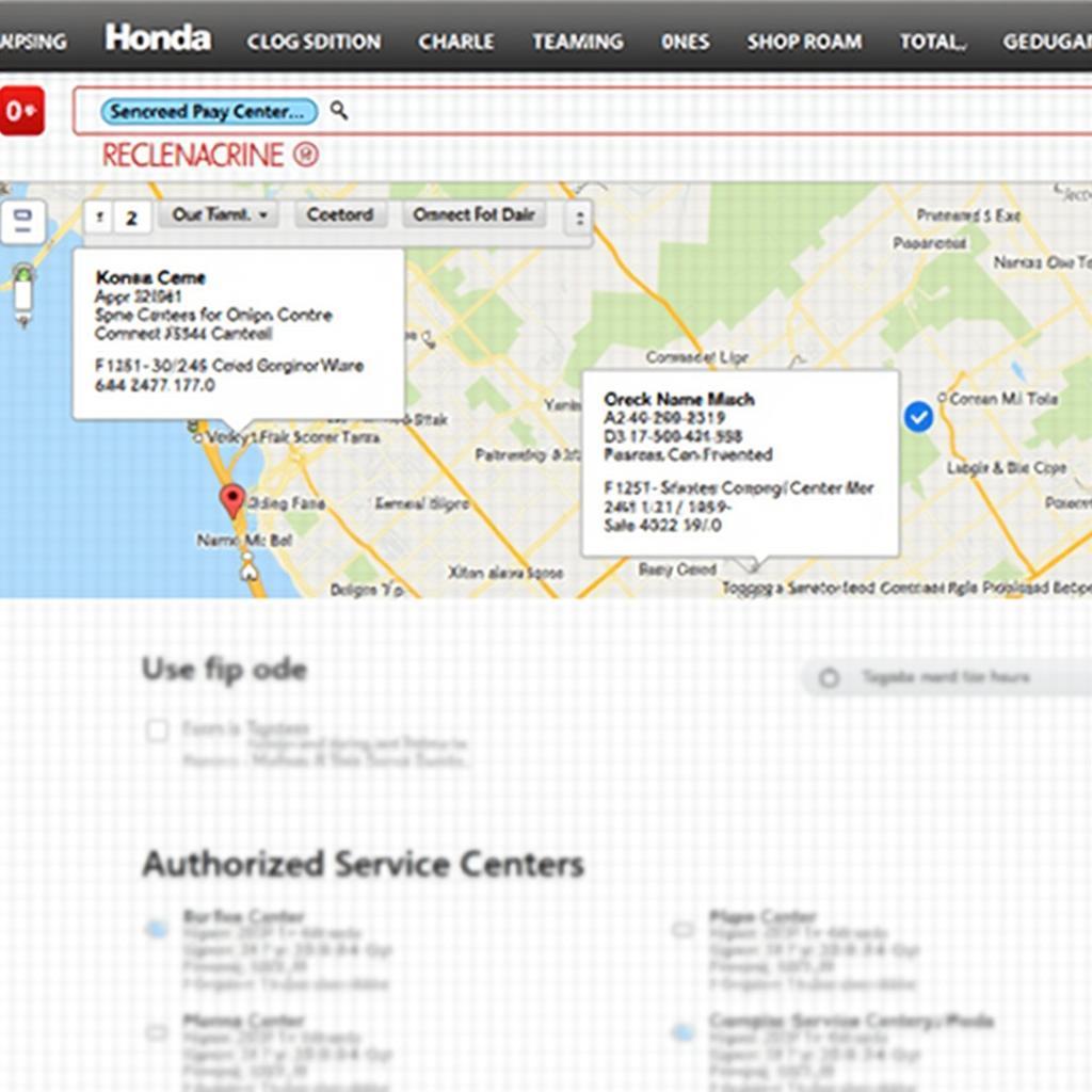 Finding a Honda Service Center Online via Official Website