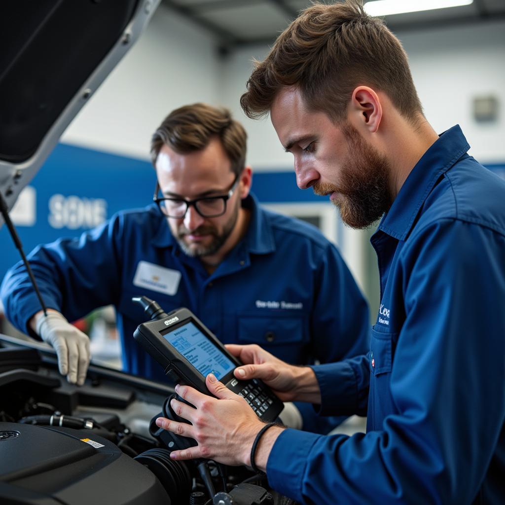 Ford Certified Technicians Working