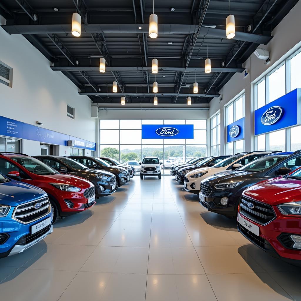 Modern Ford Dealership in Coimbatore