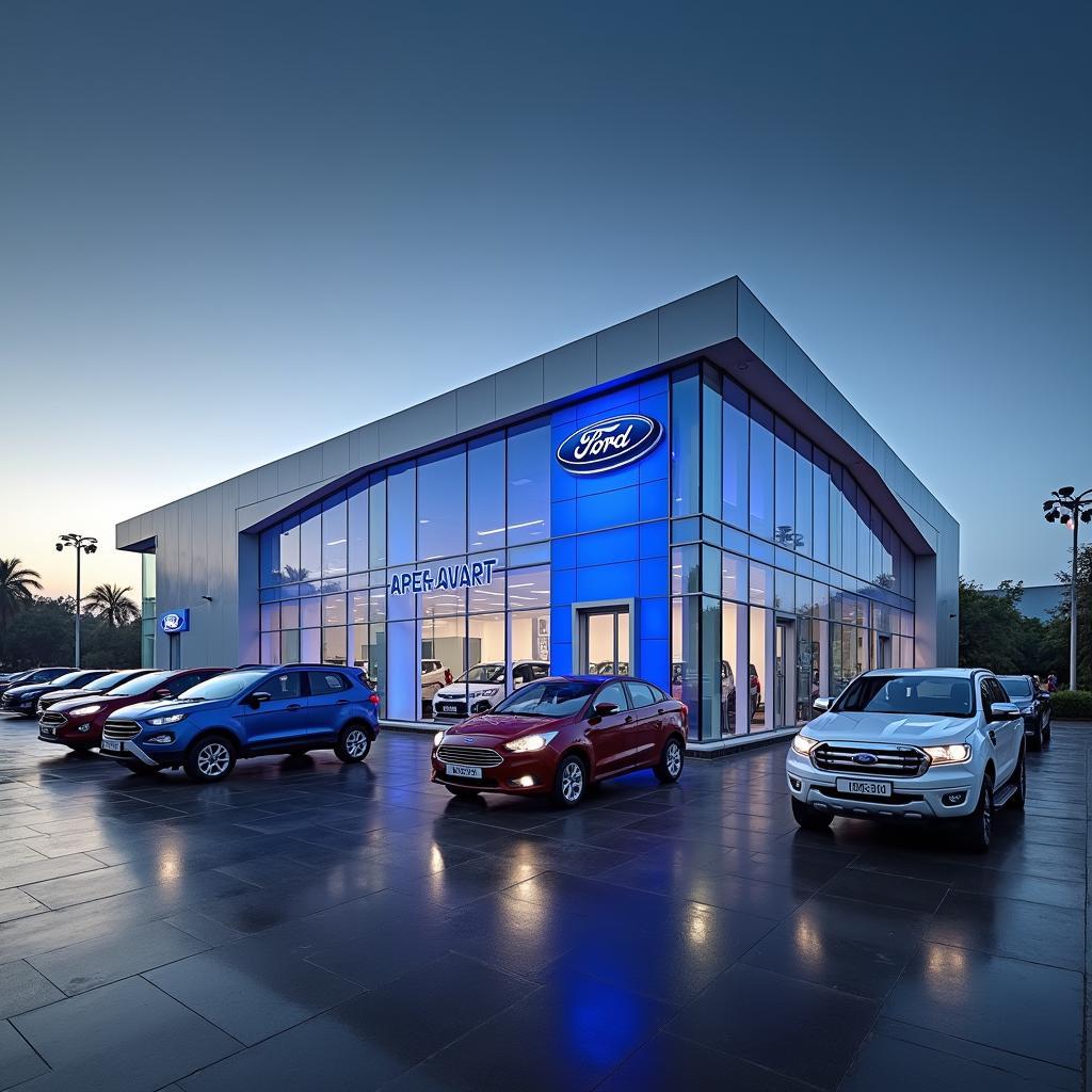 Modern Ford Dealership in India