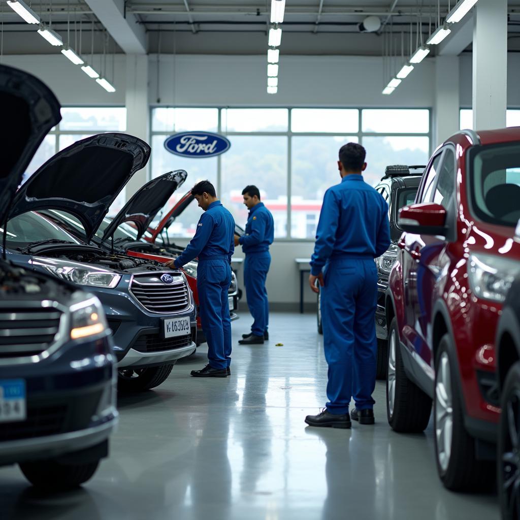 Ford dealership service center in India