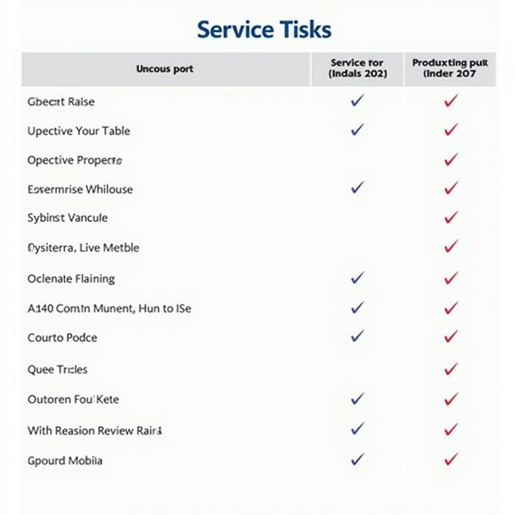 Ford Figo service checklist with essential tasks