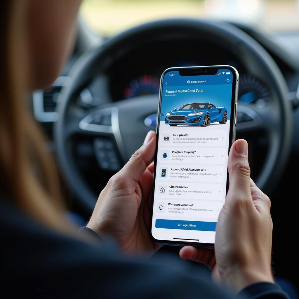 Ford Owner Using FordPass App for Roadside Assistance