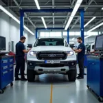 Modern Ford Service Center in Dubai