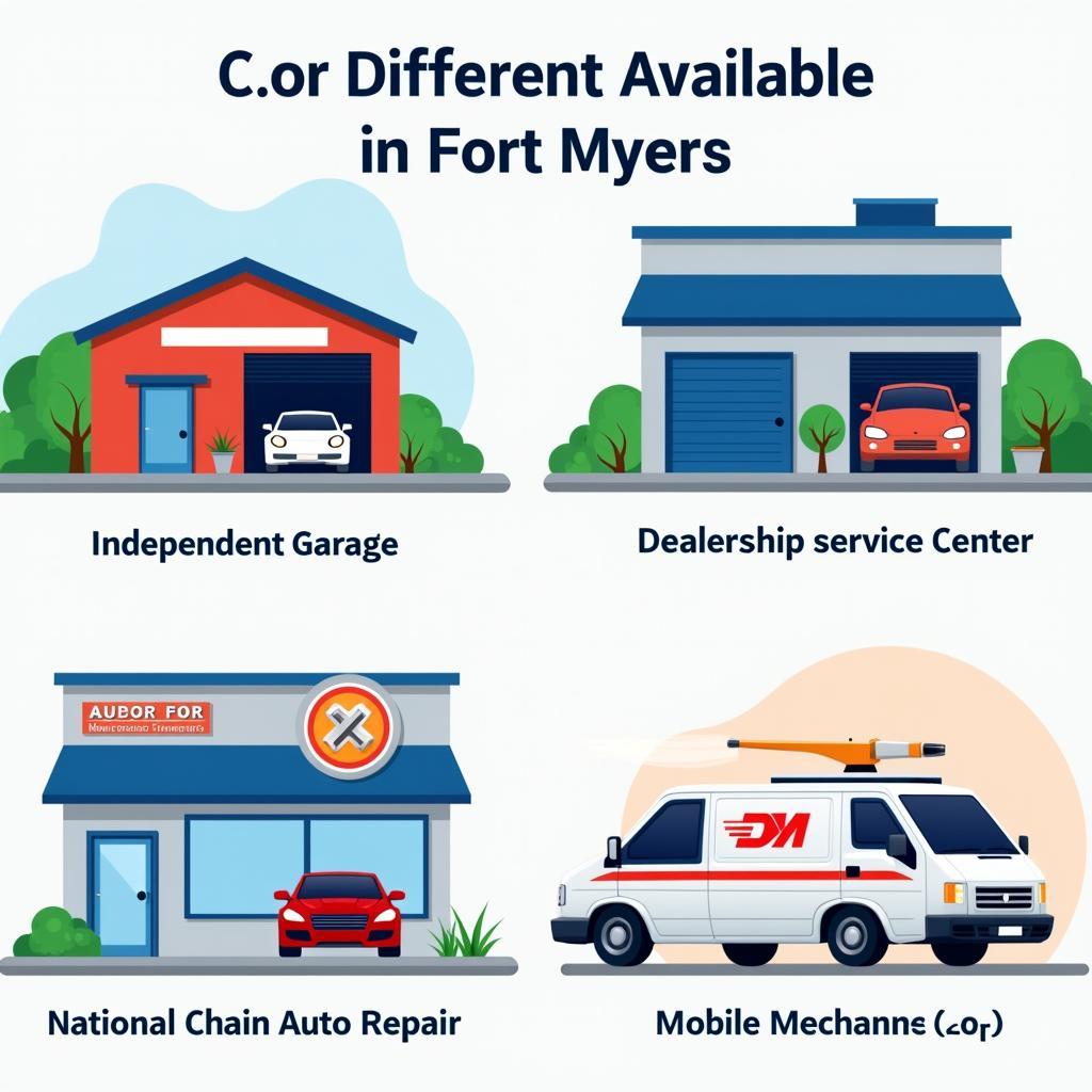 Fort Myers Car Service Options: Independent Garages, Dealerships, National Chains, and Mobile Mechanics