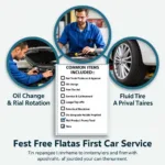 Free First Car Service Inclusion Items