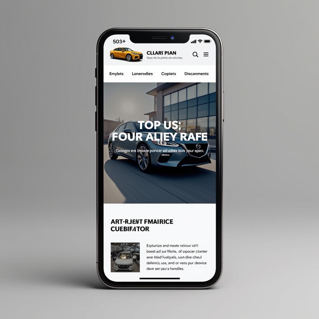 Free WordPress Theme for Car Repair on Mobile Devices