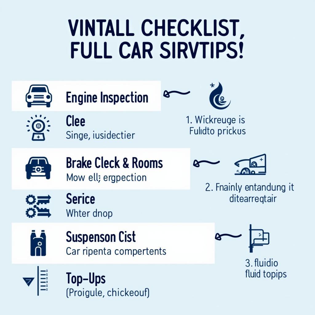 Full Car Service Checklist