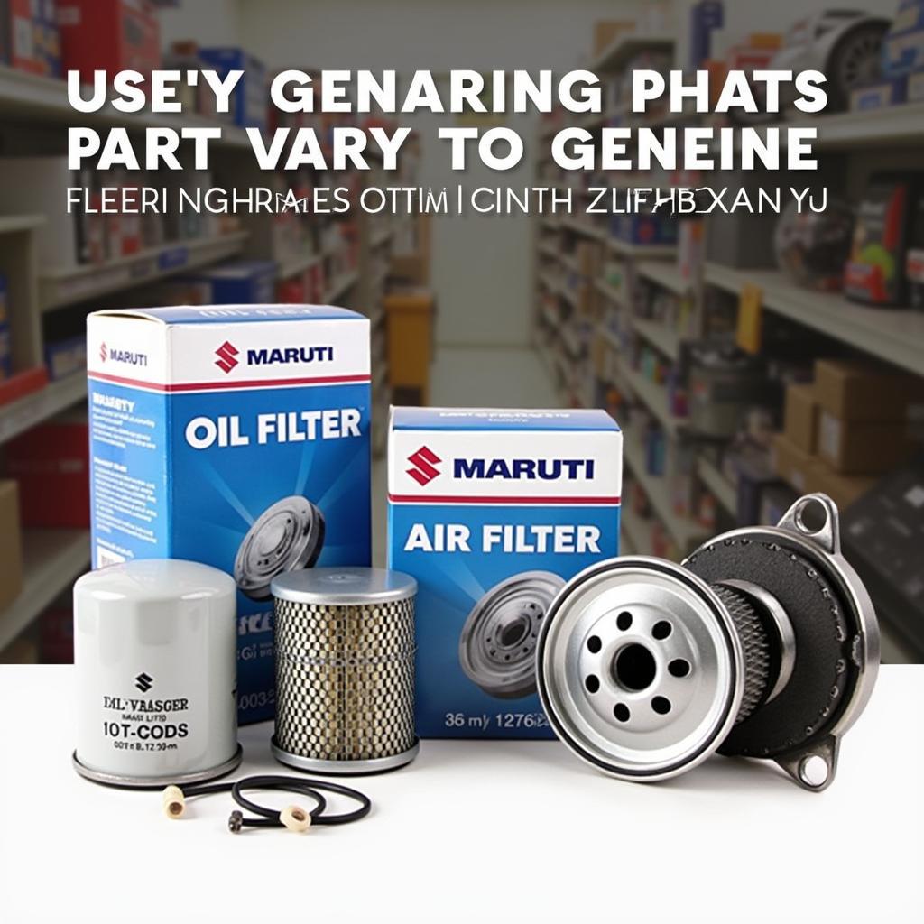 Genuine Maruti Spare Parts for Car Service