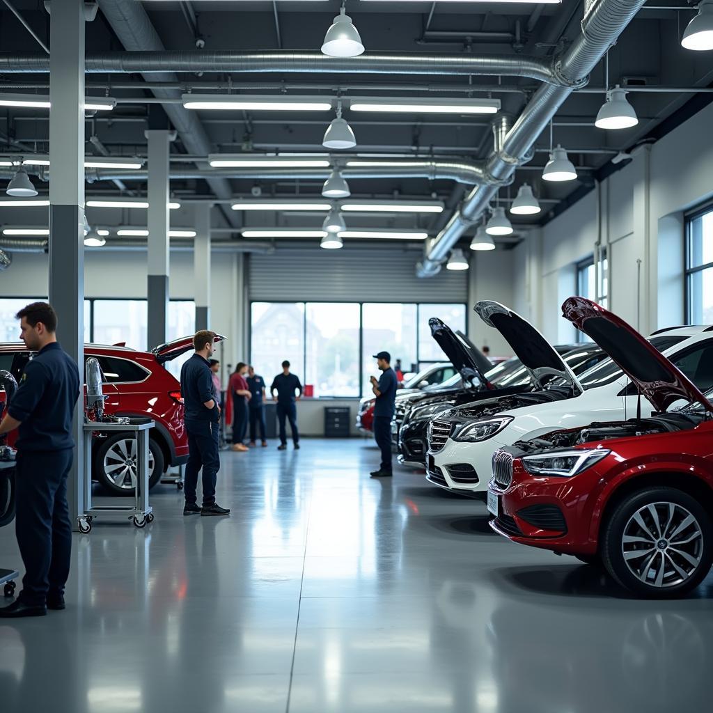 Modern car service center in Gosford