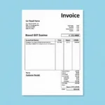 Example of a car repair invoice showing GST