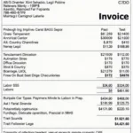 Car service invoice showing GST charges