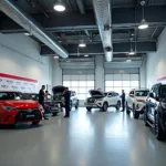 Modern and well-equipped Harsha Toyota service center