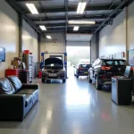 Modern car service garage in Hereford