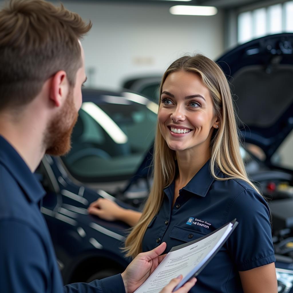 Transparent communication at car service in Hertford