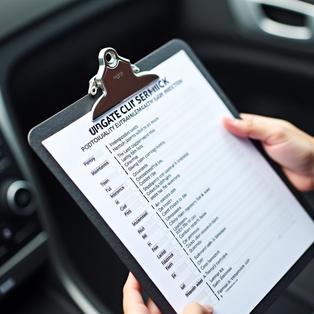 Holden car service checklist in Osborne Park