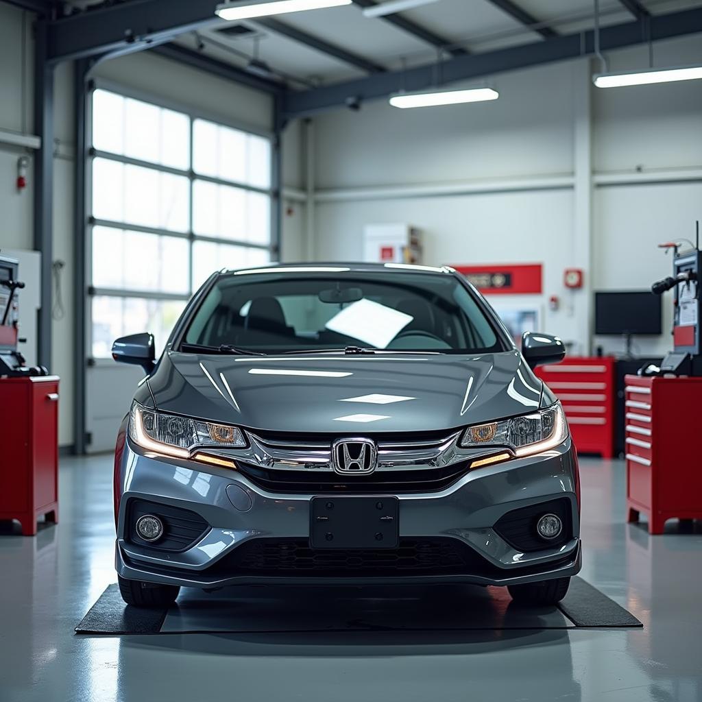 Honda Amaze at Service Center